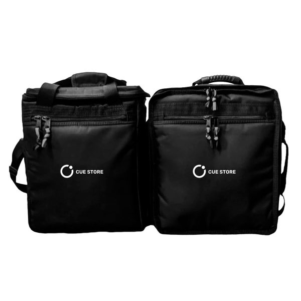 Pack de bolsos CUE Store para CDJs y mixer, negros con logo bordado